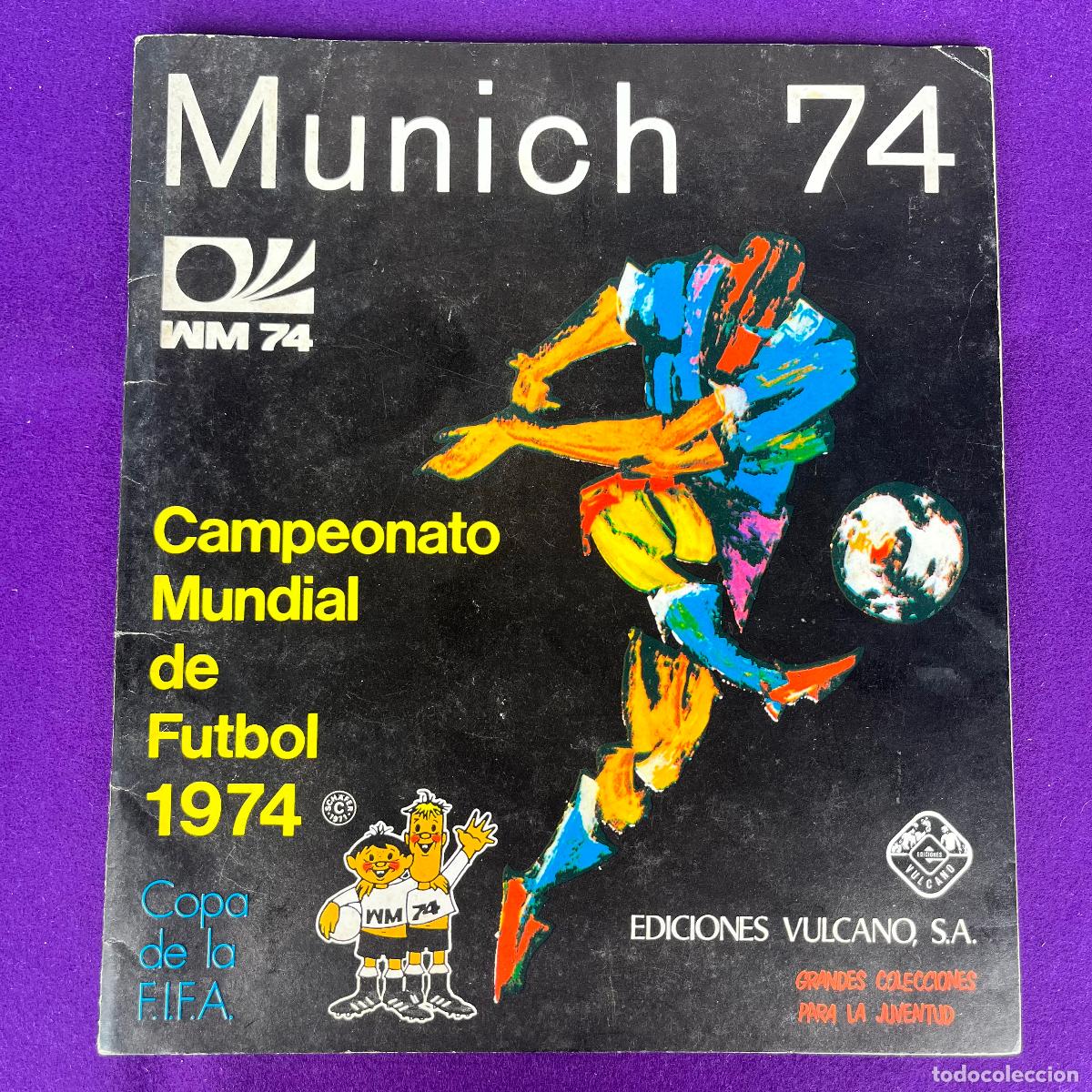 Coleccionismo deportivo: ALBUM DE FUTBOL. MUNICH 74. MUNDIAL ALEMANIA 1974. EDICIONES VULCANO. CON 115 CROMOS.