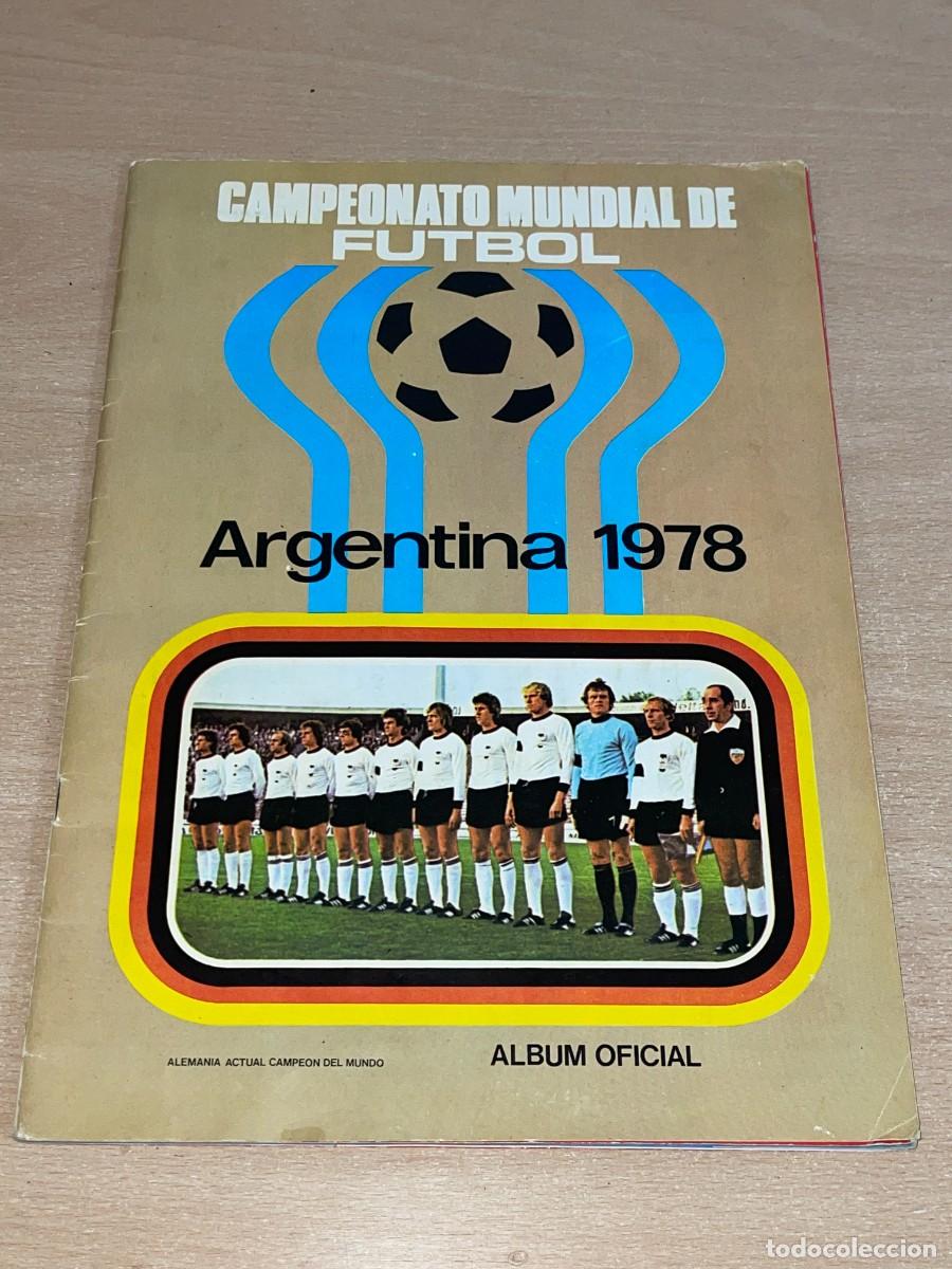 Coleccionismo deportivo: Album Cromos Campeonato Mundial F&uacute;tbol Argentina 78 Editorial Ruiz Romero Kempes Carde&ntilde;osa Marcelino