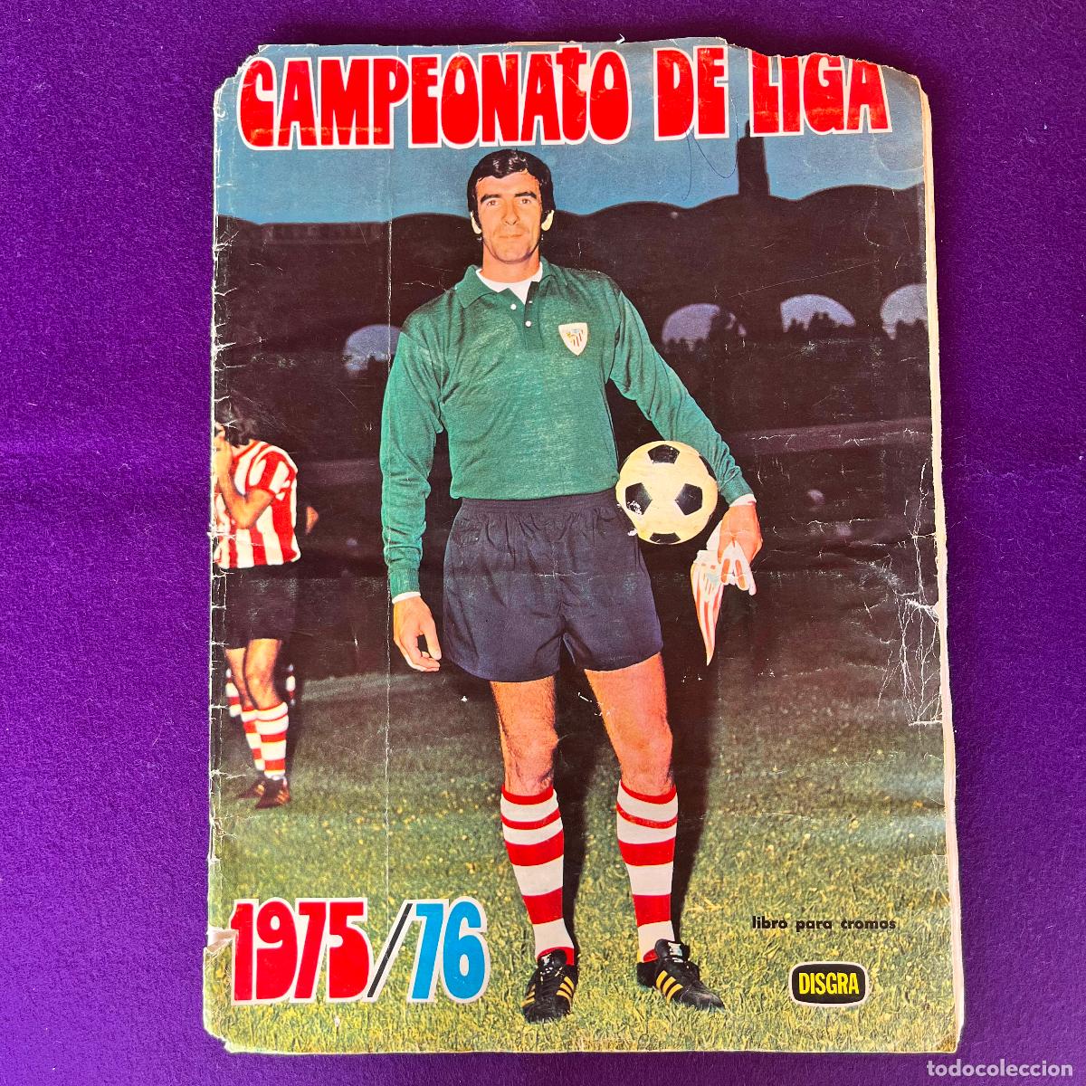 Coleccionismo deportivo: ALBUM DE CROMOS FUTBOL. CAMPEONATO DE LIGA 1975/76. VACIO. DISGRA.
