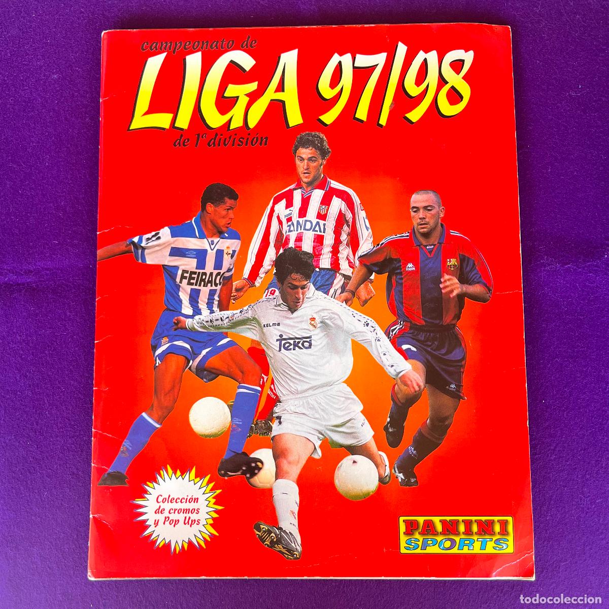 Coleccionismo deportivo: ALBUM DE CROMOS FUTBOL. CAMPEONATO DE LIGA 97/98. PANINI. INCOMPLETO.