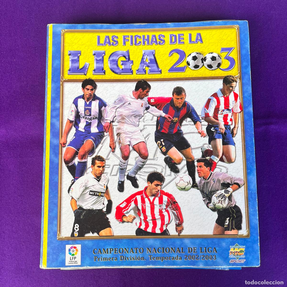 Coleccionismo deportivo: ALBUM DE FUTBOL. FICHAS DE LA LIGA 2003. 2002/2003. CON 536 FICHAS.