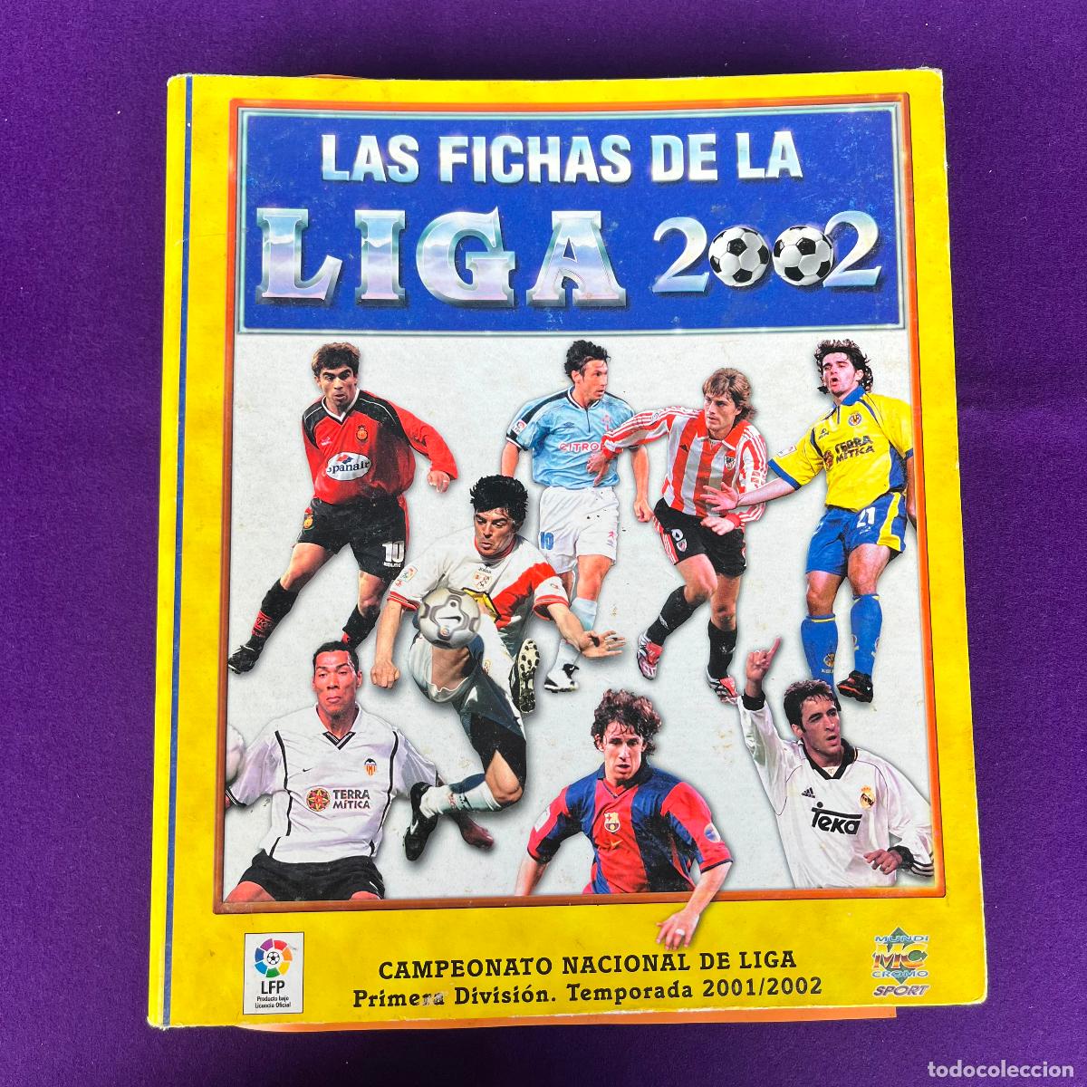 Coleccionismo deportivo: ALBUM DE FUTBOL. FICHAS DE LA LIGA 2002. 2001/2002. CON MAS DE 445 FICHAS. MUNDI CROMO.