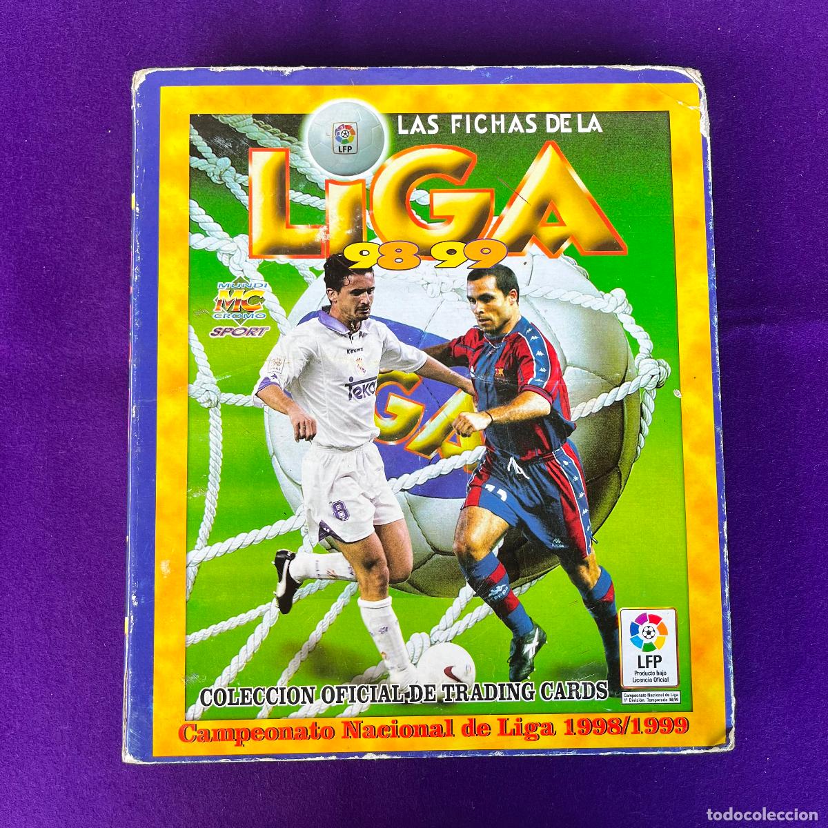 Coleccionismo deportivo: ALBUM DE FUTBOL. FICHAS DE LA LIGA 98 99. 1998/1999. CON 562 FICHAS. MUNDI CROMO.