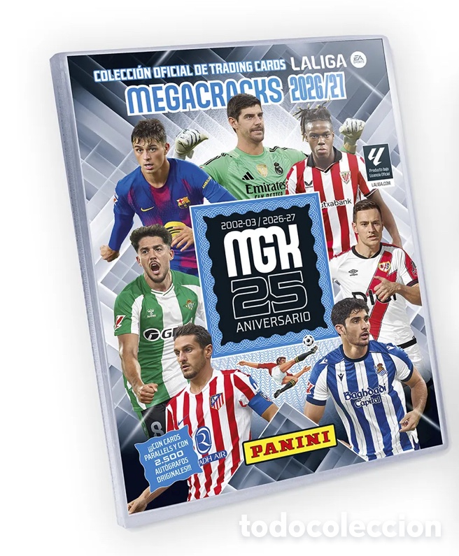 Coleccionismo deportivo: Album Megapack Lanzamiento Megacracks 26 27 2026-27 Panini &Aacute;lbum Archivador