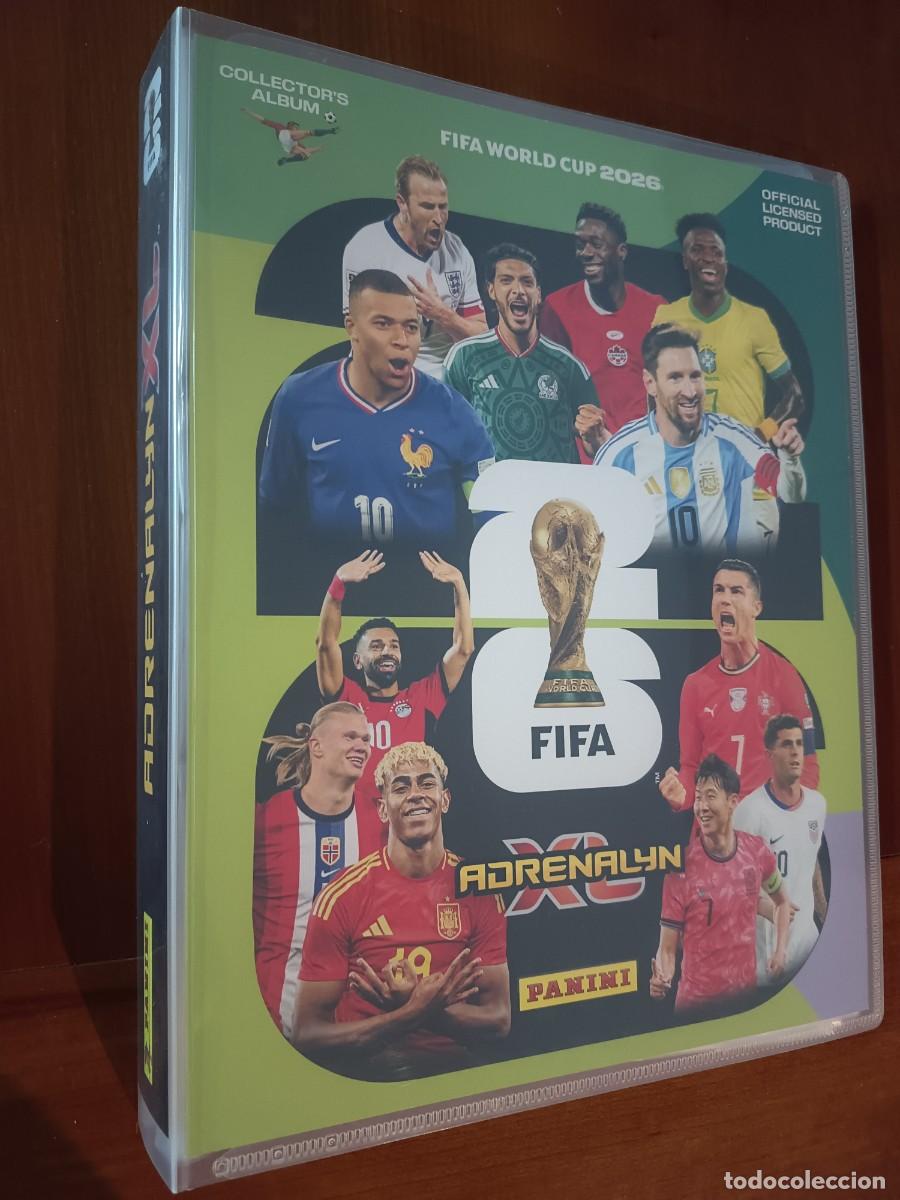 Coleccionismo deportivo: LOTE &Aacute;LBUM ARCHIVADOR VAC&Iacute;O + GU&Iacute;A ESPA&Ntilde;A + TABLERO ADRENALYN XL FIFA WORLD CUP MUNDIAL 2026 PANINI