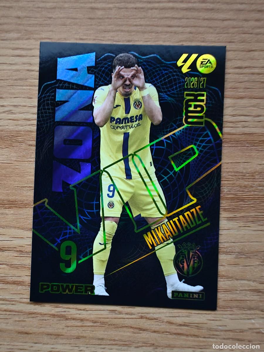 Coleccionismo deportivo: Mikautadze 402 P Zona Vip Panini Megacracks 2026 2027 Villareal 2026 2027