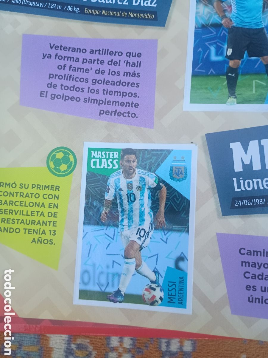 Coleccionismo deportivo: &Aacute;lbum incompleto &iacute;dolos de la roja + cracks del mundial -messi y cristiano