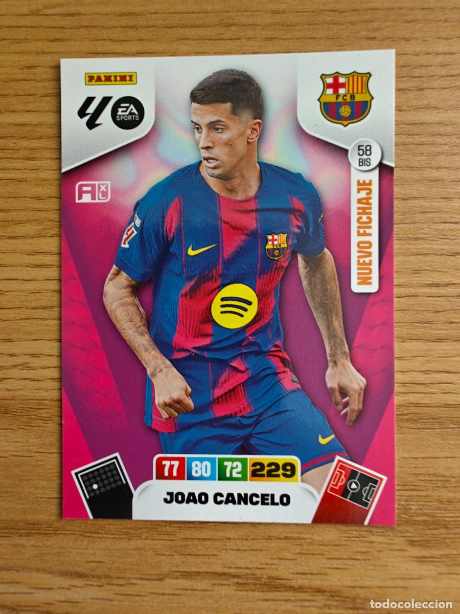 Coleccionismo deportivo: Jo&atilde;o Cancelo 58 BIS Adrenalyn XL 25 26 Barcelona Actualizacion 2025 2026