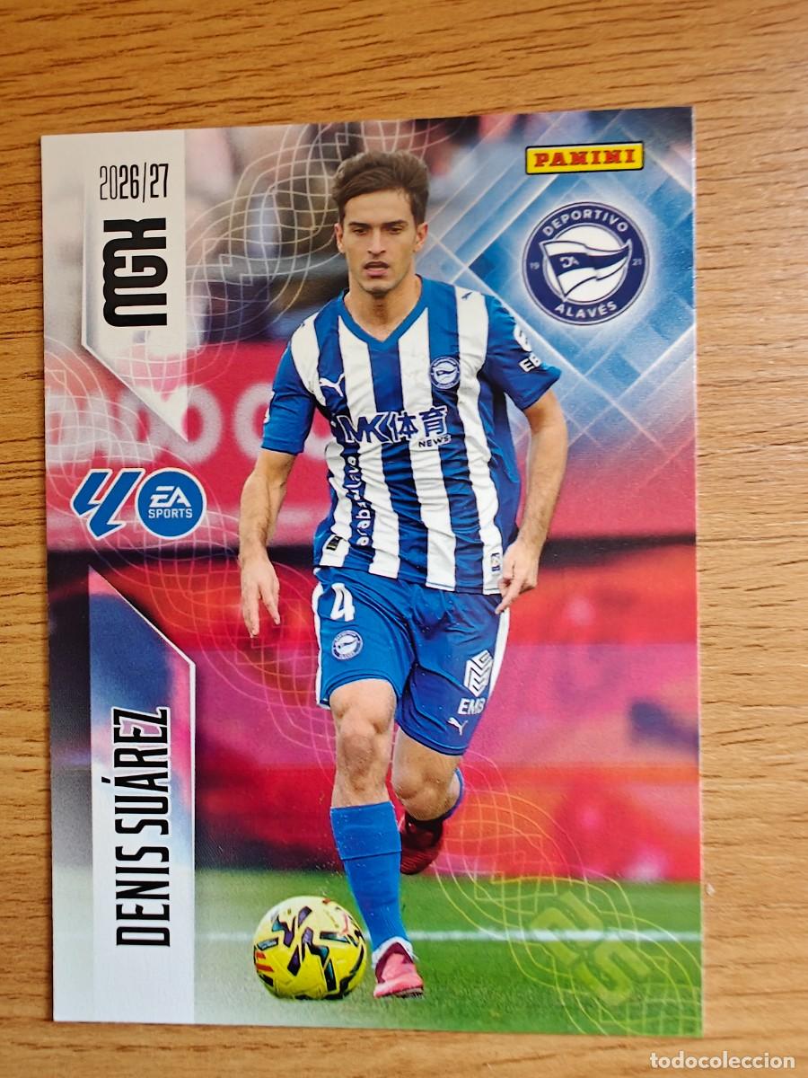 Coleccionismo deportivo: Denis Su&aacute;rez 32 Panini Megacracks 2026 2027 Deportivo Alav&eacute;s 2026 2027