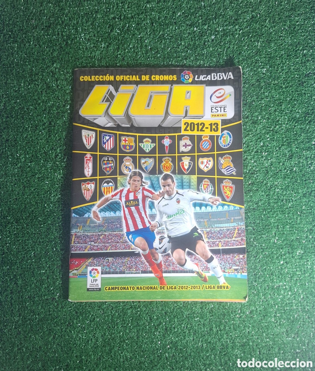 Colecionismo desportivo: &Aacute;LBUM LIGA BBVA ESTE 2012-2013 CASI COMPLETO
