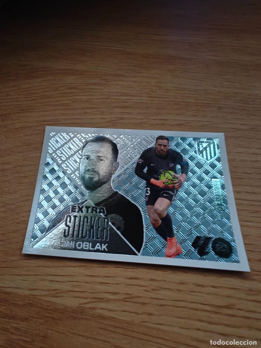 Coleccionismo deportivo: Oblak Extra Sticker Plata Liga Este 26 27 Atletico Madrid Rookie 2026 2027