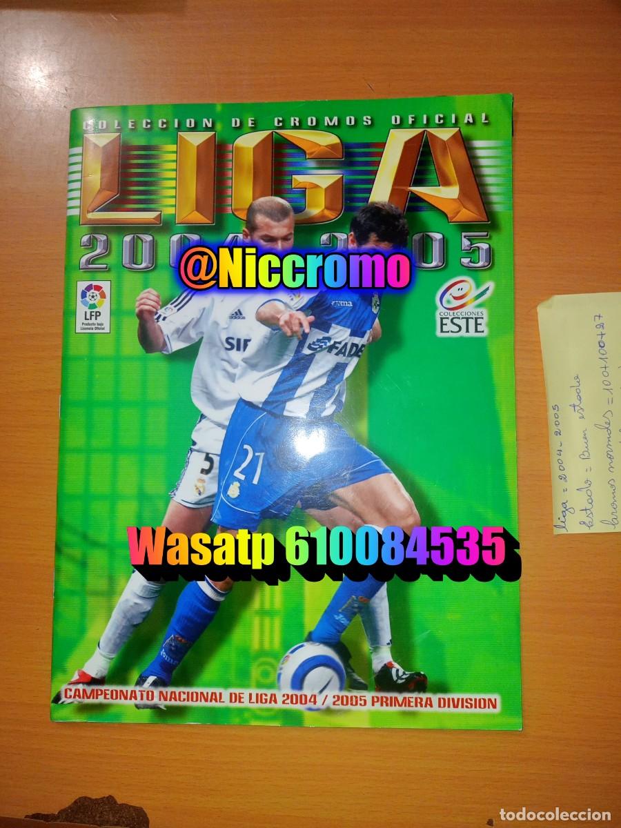Coleccionismo deportivo: liga futbol 04 05 ed este con cromos normales 225 + fichajes 0 panini 2004 2005 niccromo