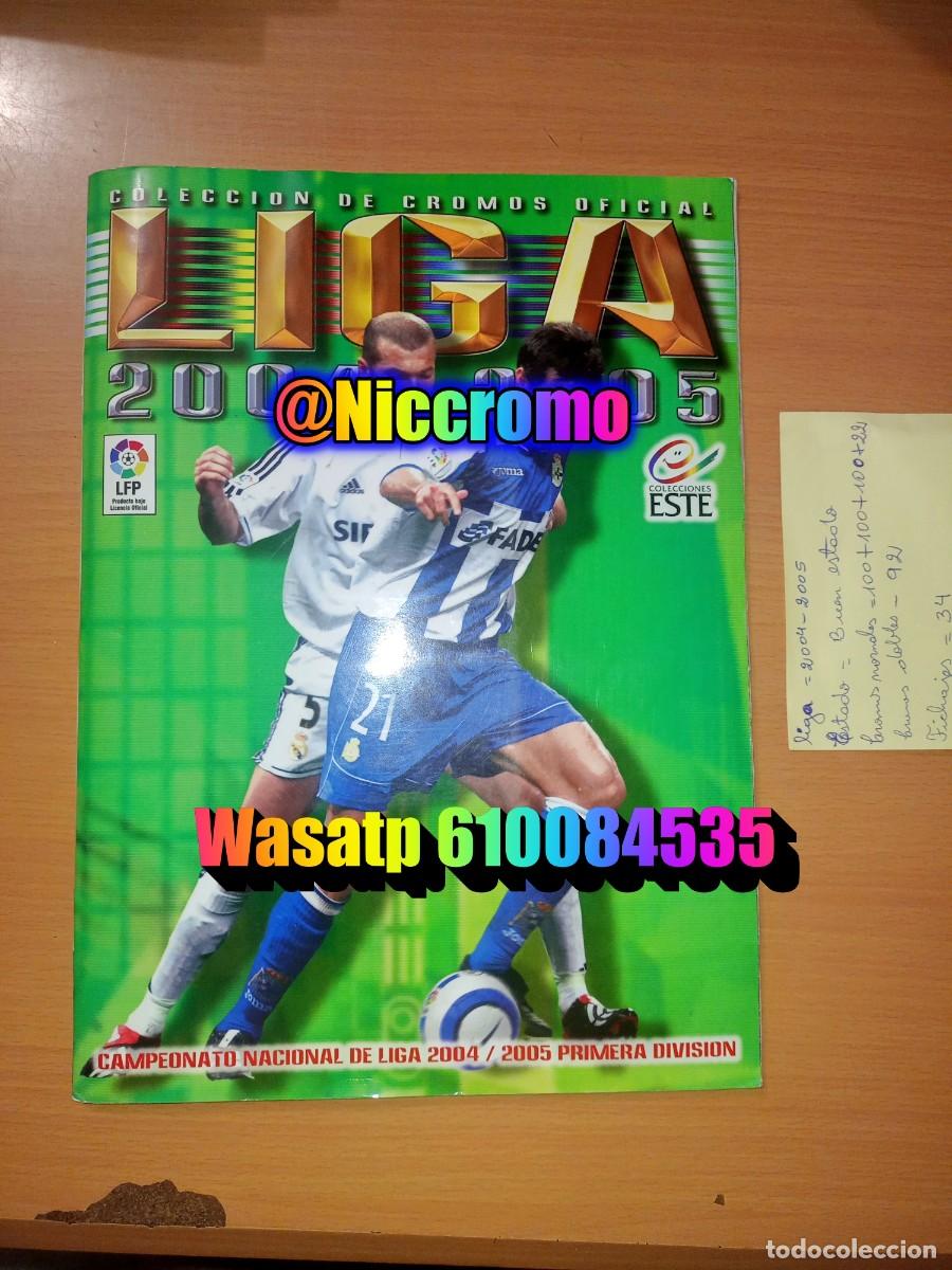 Coleccionismo deportivo: liga futbol 04 05 ed este con cromos normales 400 + fichajes 34 panini 2004 2005 niccromo