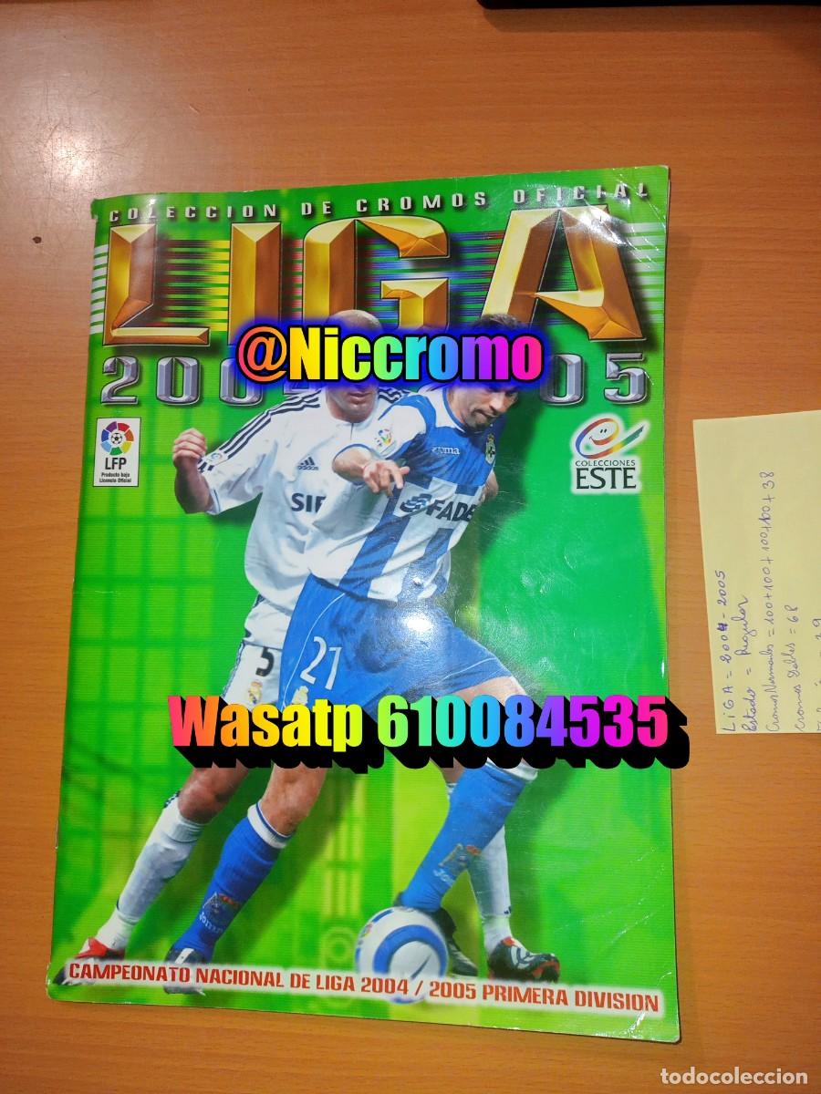 Coleccionismo deportivo: liga futbol 04 05 ed este con cromos normales 450 + fichajes 39 panini 2004 2005 niccromo