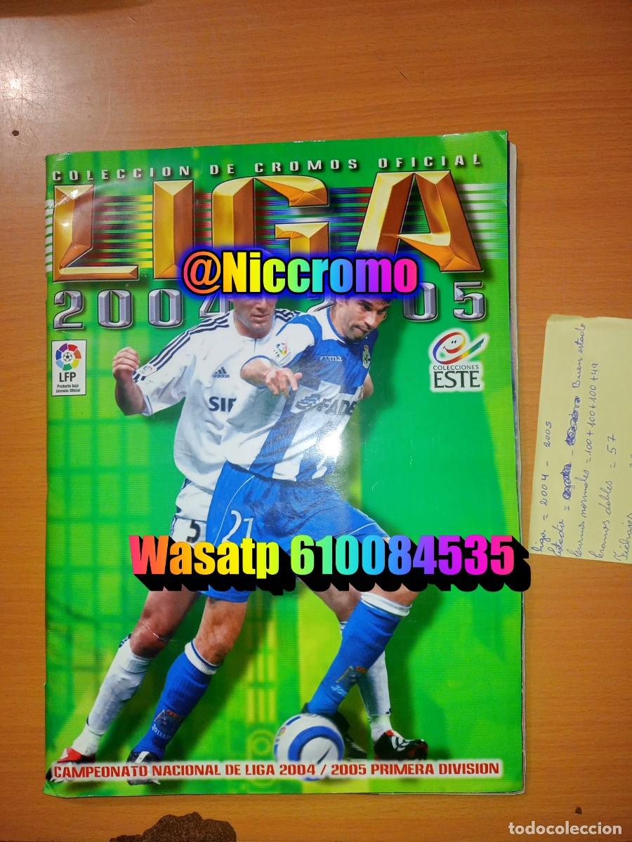 Coleccionismo deportivo: liga futbol 04 05 ed este con cromos normales 400 + fichajes 35 panini 2004 2005 niccromo