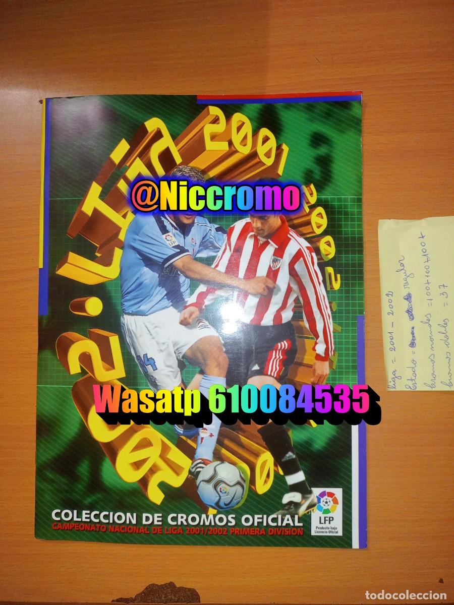 Coleccionismo deportivo: liga futbol 01 02 ed este con cromos normales 330 + fichajes 25 panini 2001 2002 niccromo