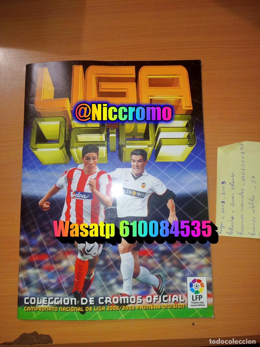 Coleccionismo deportivo: liga futbol 02 03 ed este con cromos normales 340 + fichajes 26 panini 2002 2003 niccromo