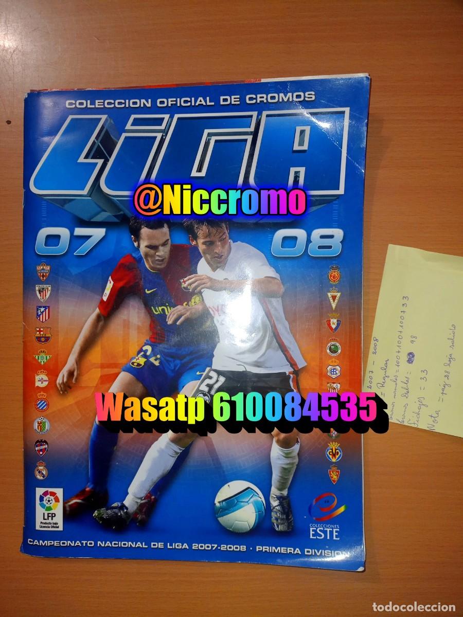 Coleccionismo deportivo: liga futbol 07 08 ed este con cromos normales 420 + fichajes 33 panini 2007 2008 niccromo