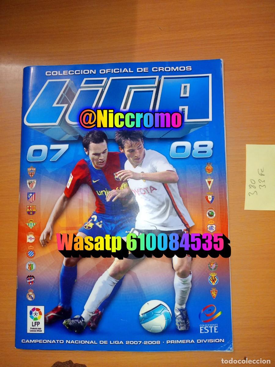 Coleccionismo deportivo: liga futbol 07 08 ed este con cromos normales 380 + fichajes 33 panini 2007 2008 niccromo