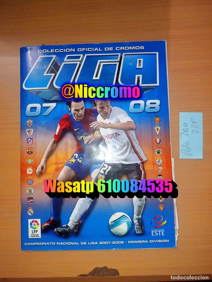 Coleccionismo deportivo: liga futbol 07 08 ed este con cromos normales 360 + fichajes 32 panini 2007 2008 niccromo