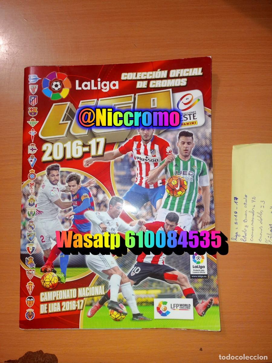 Coleccionismo deportivo: liga futbol 16 17 ed este con cromos normales 75 + fichajes 4 panini 2016 2017 niccromo