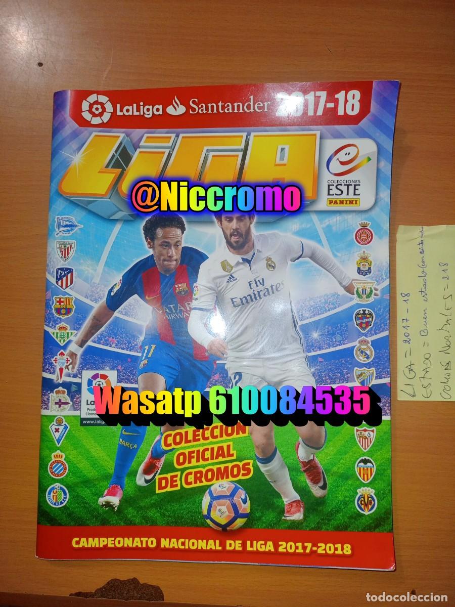 Coleccionismo deportivo: liga futbol 17 18 ed este con cromos normales 230 + fichajes 13 panini 2017 2018 niccromo