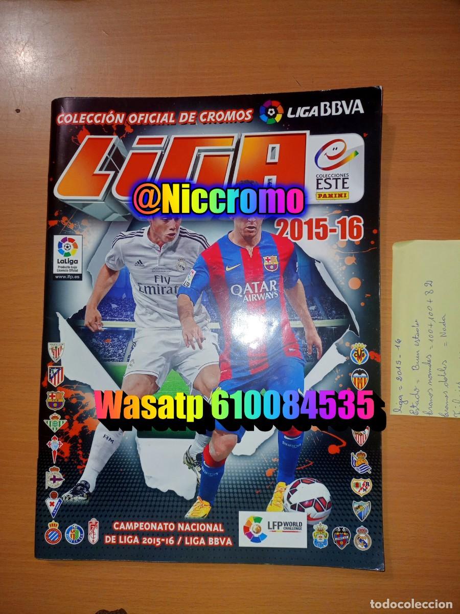 Coleccionismo deportivo: liga futbol 15 16 ed este con cromos normales 275 + fichajes 13 panini 2015 2016 niccromo