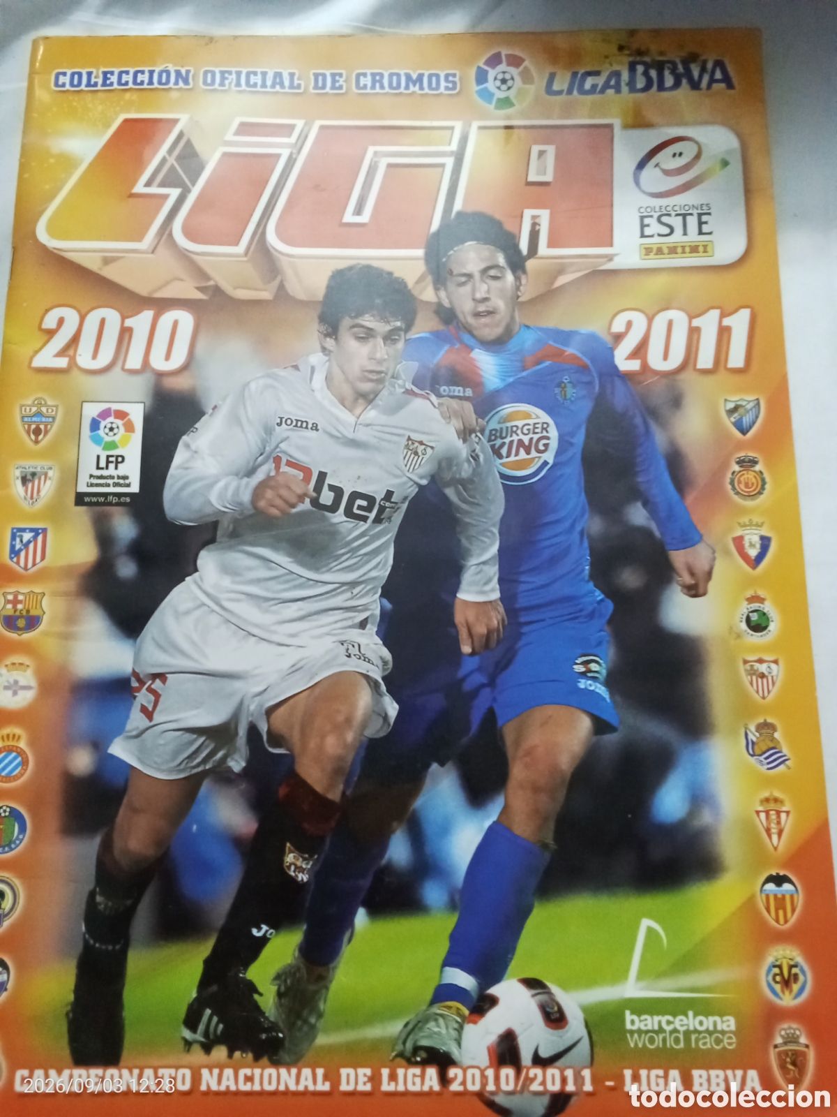 Coleccionismo deportivo: &Aacute;lbum liga 2010-2011 colecci&oacute;n este completo al 30%