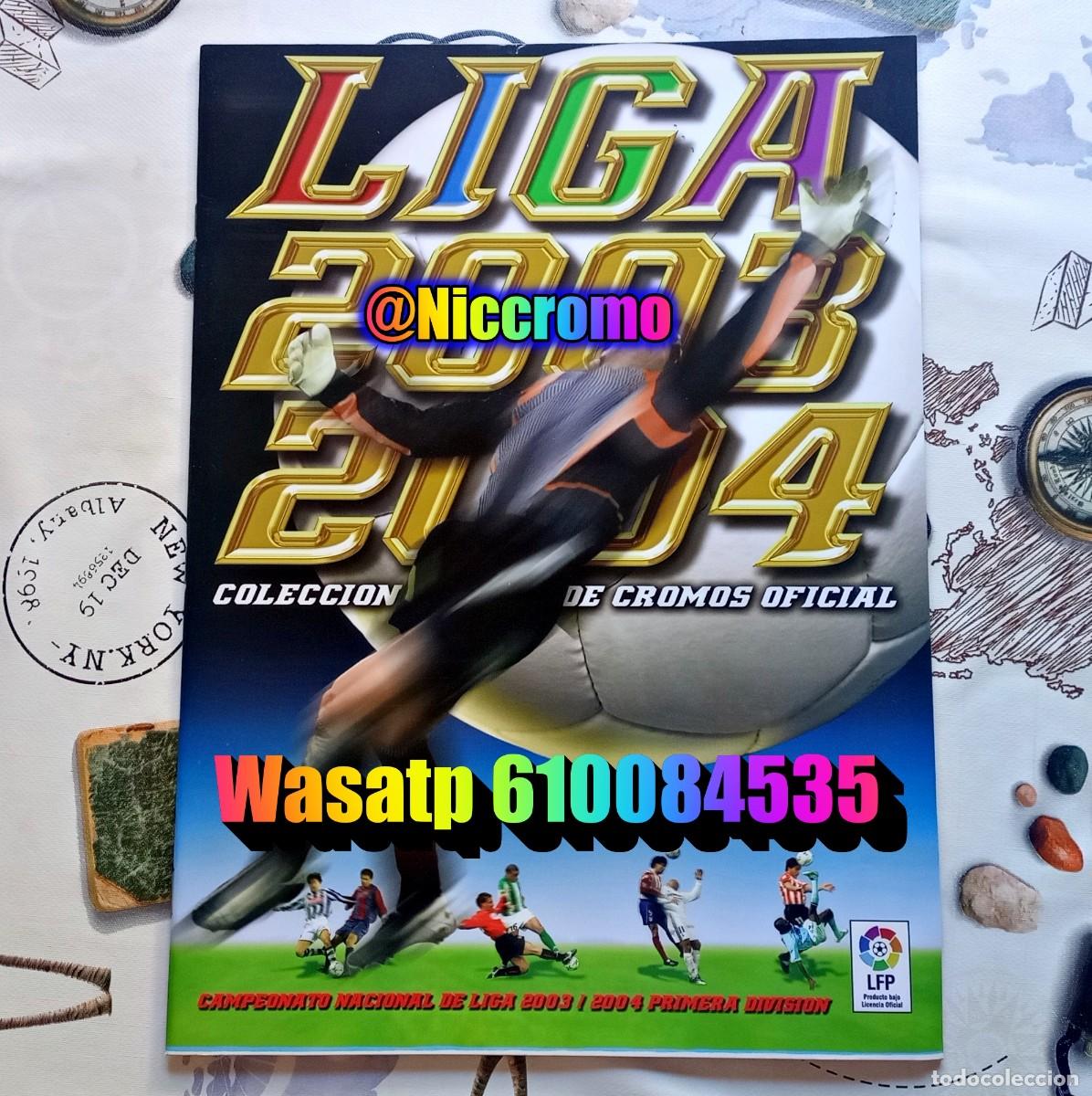 Coleccionismo deportivo: album vacio plancha liga 03 04 ed. este con suplemento la razon panini 2003 2004 niccromo
