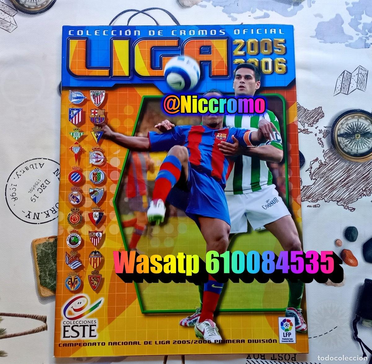 Coleccionismo deportivo: album vacio plancha liga 05 06 ed. este panini 2005 2006 niccromo