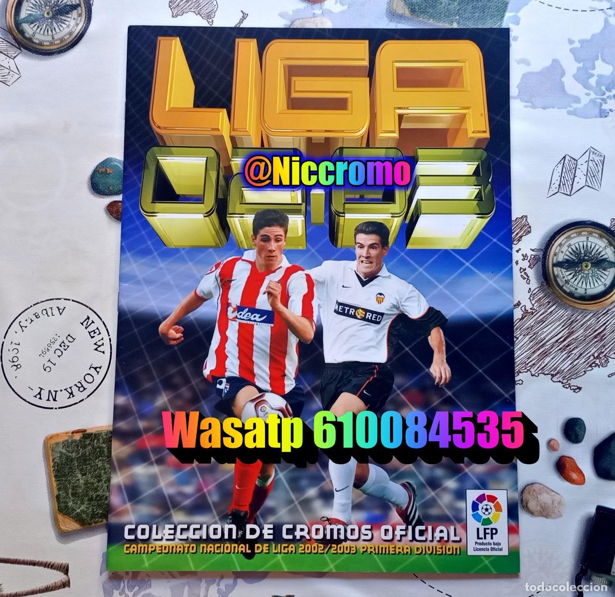 Coleccionismo deportivo: album vacio plancha liga 02 03 ed. este panini 2002 2003 niccromo