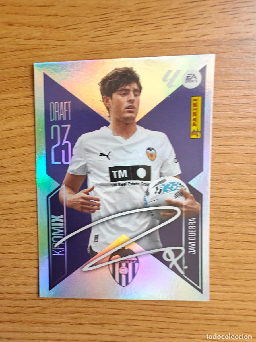 Coleccionismo deportivo: Javi Guerra K12 Liga Este 26 27 Valencia CF Draft 23 Kromix Sticker 2026 2027