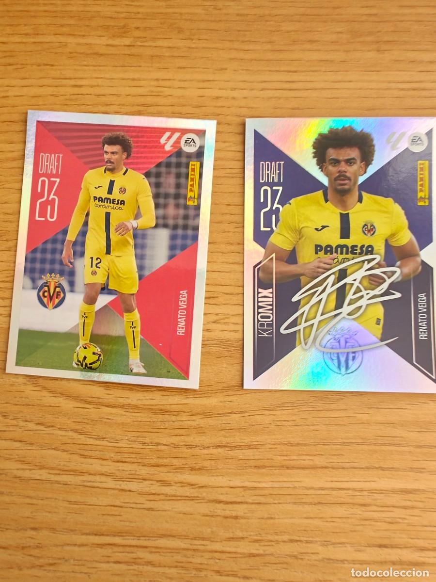 Coleccionismo deportivo: Lote Renato Veiga K20 Liga Este 26 27 Villarreal CF Draft 23 Kromix Sticker 2026 2027