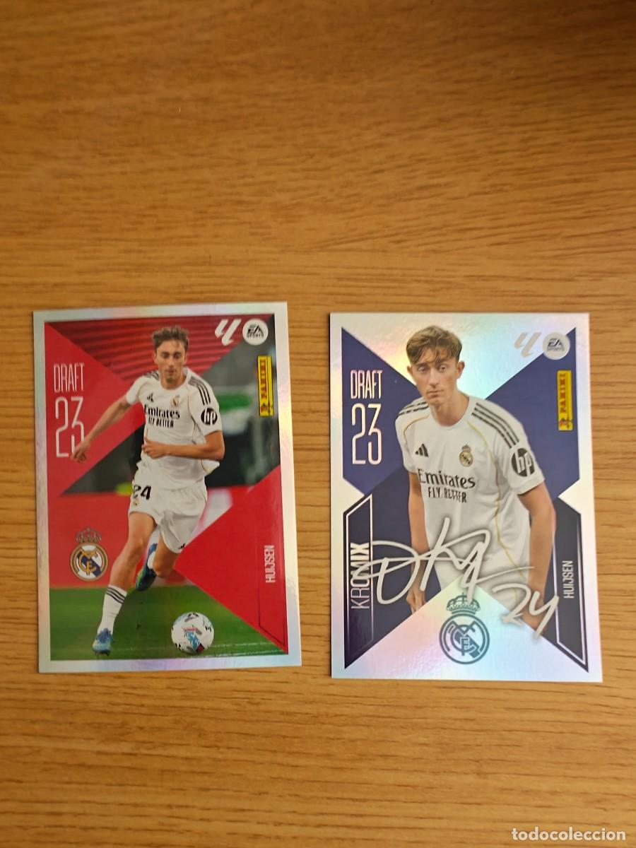 Coleccionismo deportivo: Lote Huijsen K10 Liga Este 26 27 Real Madrid Draft 23 Kromix Sticker 2026 2027