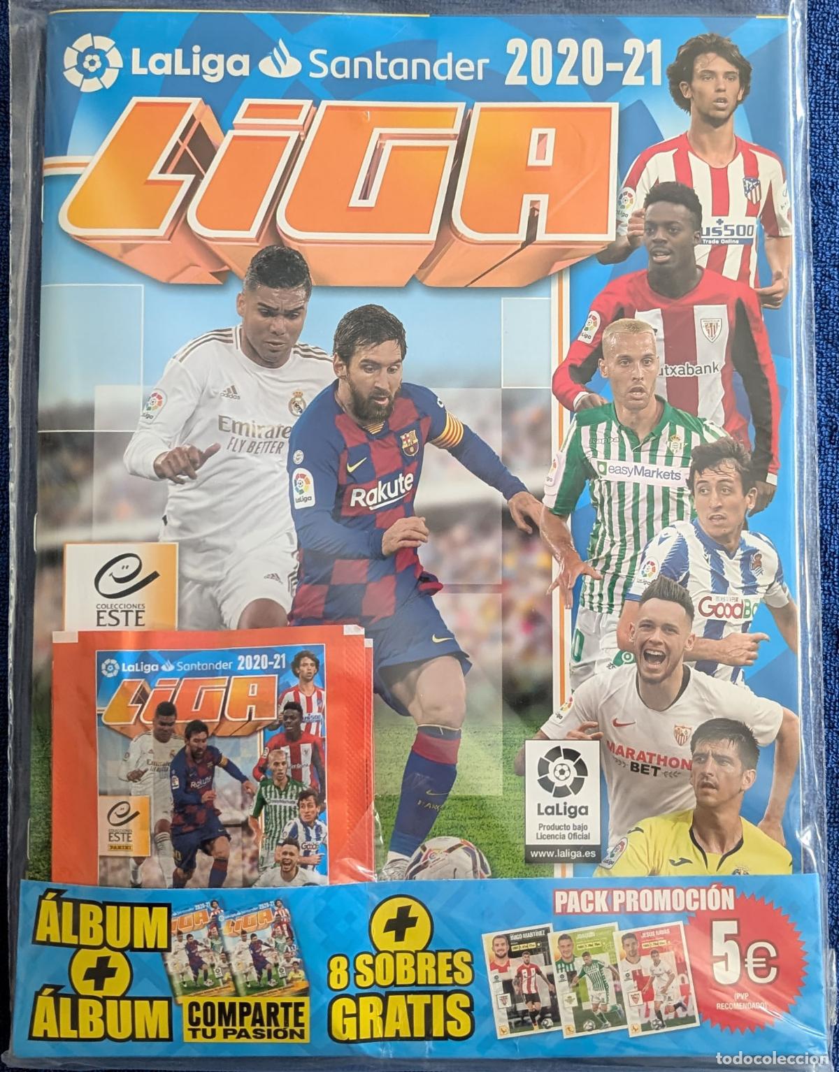 Coleccionismo deportivo: Ediciones Este - Liga 2020 - 2021 - Album con 8 sobres &iexcl;Precintado!