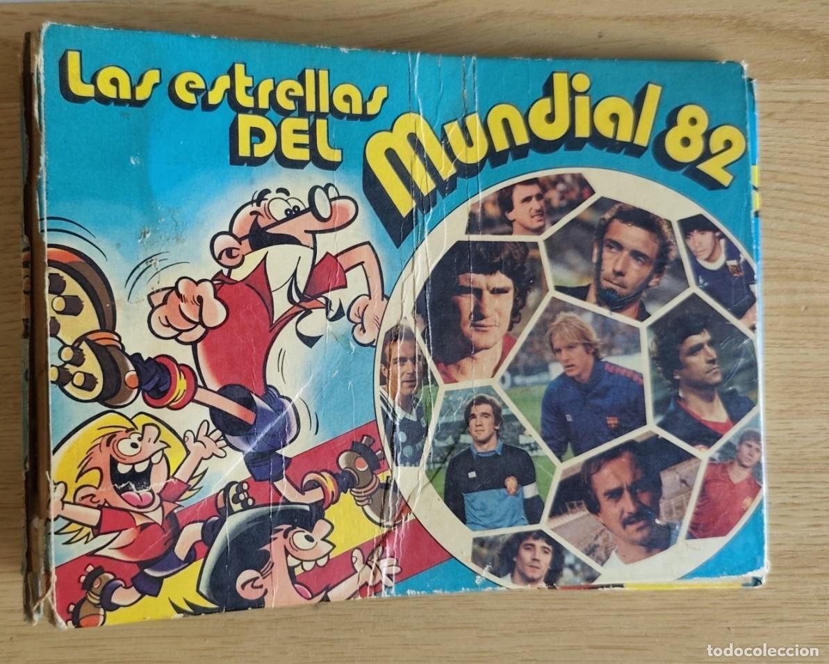 Coleccionismo deportivo: ARCHIVADOR ALBUM ESTRELLAS DEL MUNDIAL 82 ESPA&Ntilde;A 1982 MORTADELO BRUGERA