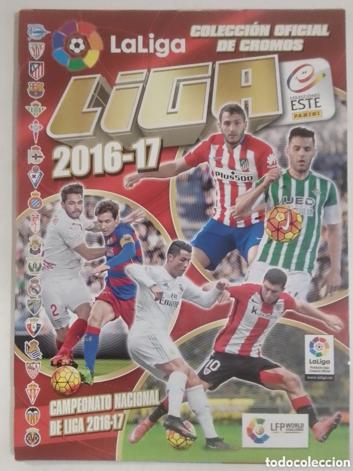 Coleccionismo deportivo: Album vac&iacute;o Colecciones Este 2016-17.