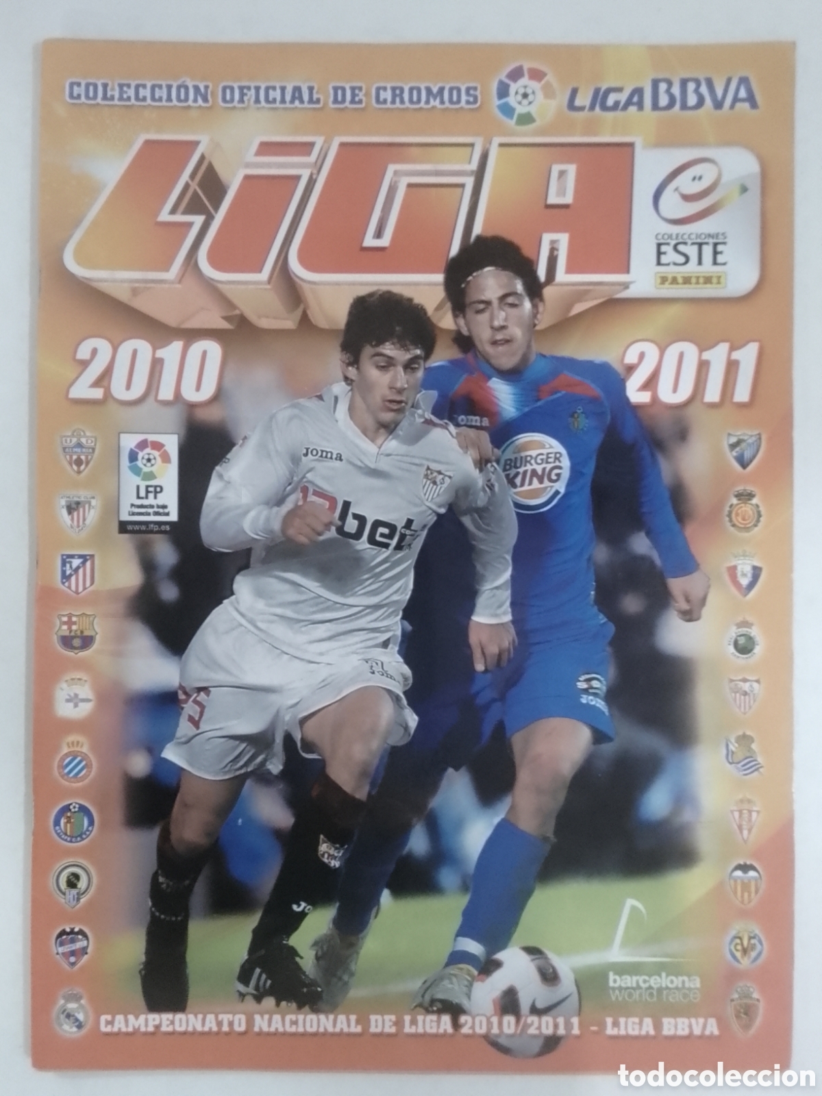 Coleccionismo deportivo: Album vac&iacute;o Colecciones Este 2010-11.