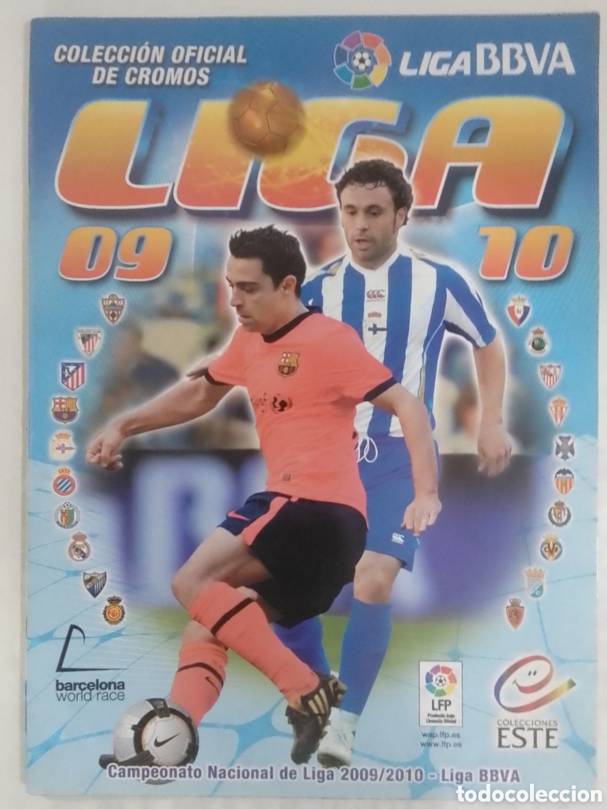 Coleccionismo deportivo: Album vac&iacute;o Colecciones Este 09-10.