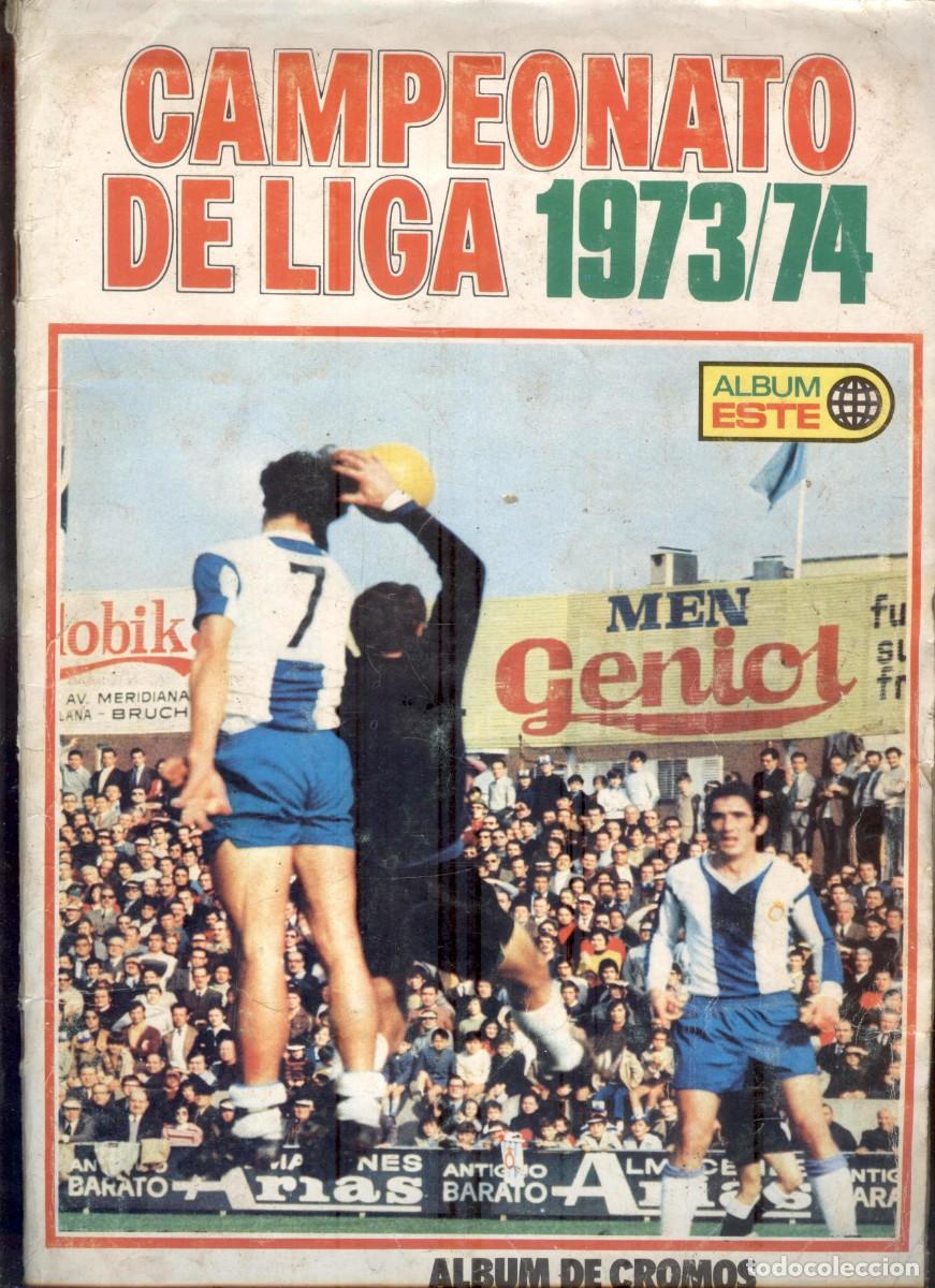 Coleccionismo deportivo: NUMULITE L0012 &Aacute;lbum de cromos Campeonato de Liga 1973 1974 F&uacute;tbol Incompleto &Aacute;lbum Este