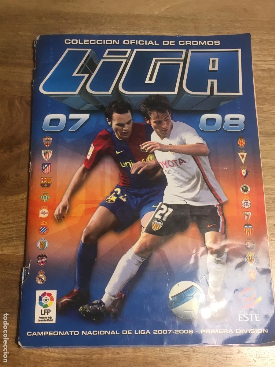 Sports collectibles: liga 07 08 2007 2008 ediciones este album de cromos incompleto