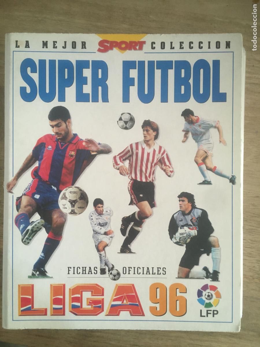 Collectionnisme sportif: super futbol liga 96 album de cromos incompleto