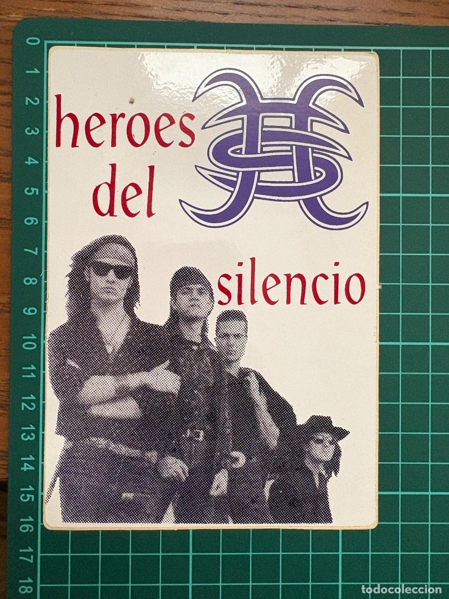 Coleccionismo deportivo: B2. (7) PEGATINA H&Eacute;ROES DEL SILENCIO M&Uacute;SICA