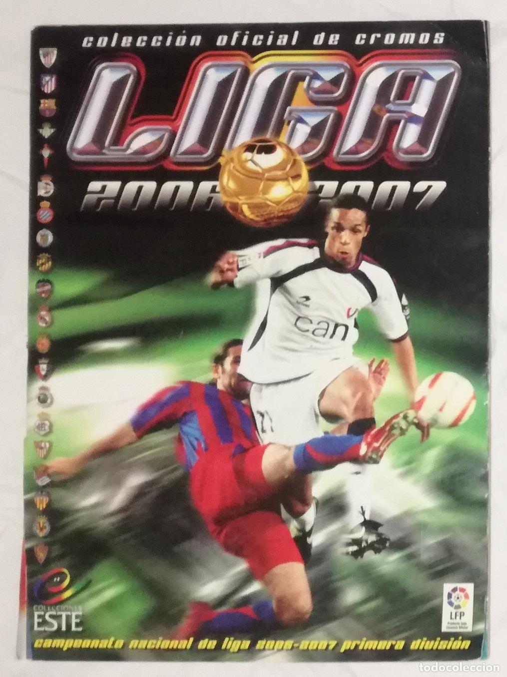 Coleccionismo deportivo: Album de futbol Liga 2006-07, ESTE - Contiene 391 cromos (55 dobles, 16 fichajes); con Messi