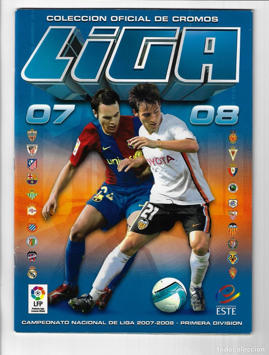 Colecionismo desportivo: &Aacute;lbum de cromos. Este. Liga 2007 2008. Vacio.