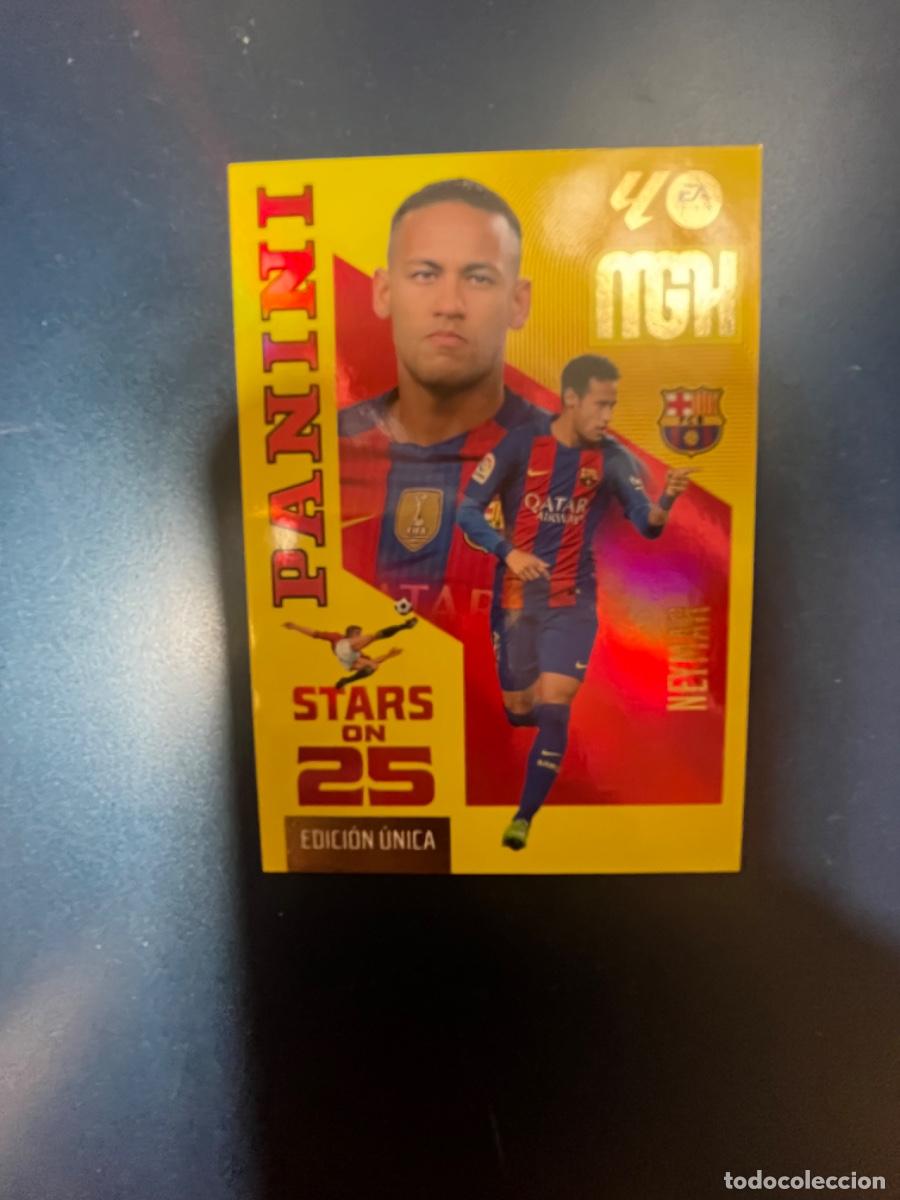 Coleccionismo deportivo: 446 neymar Barcelona Panini stars on 25 megacracks 26-27