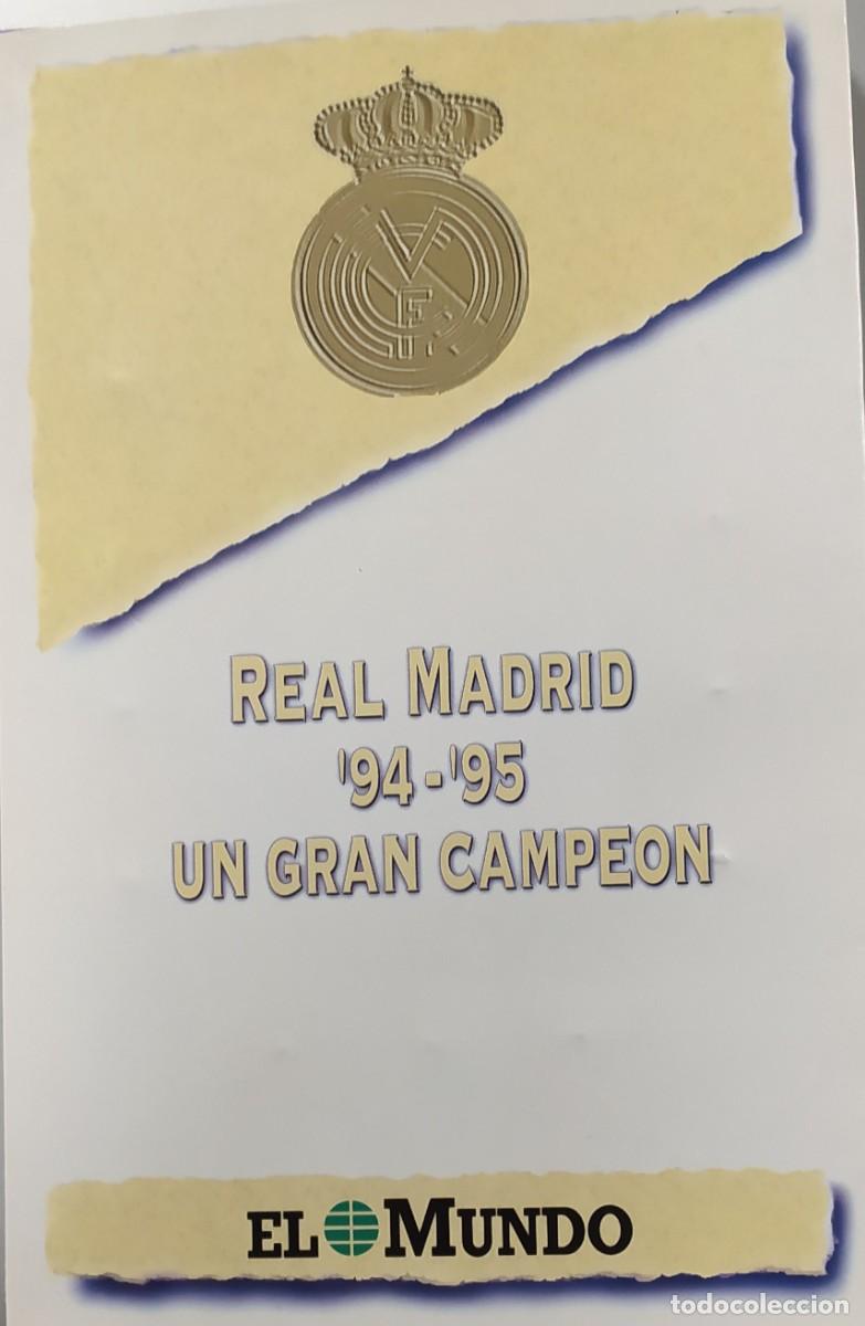 Coleccionismo deportivo: Real Madrid 94-95 Un Gran Campeon