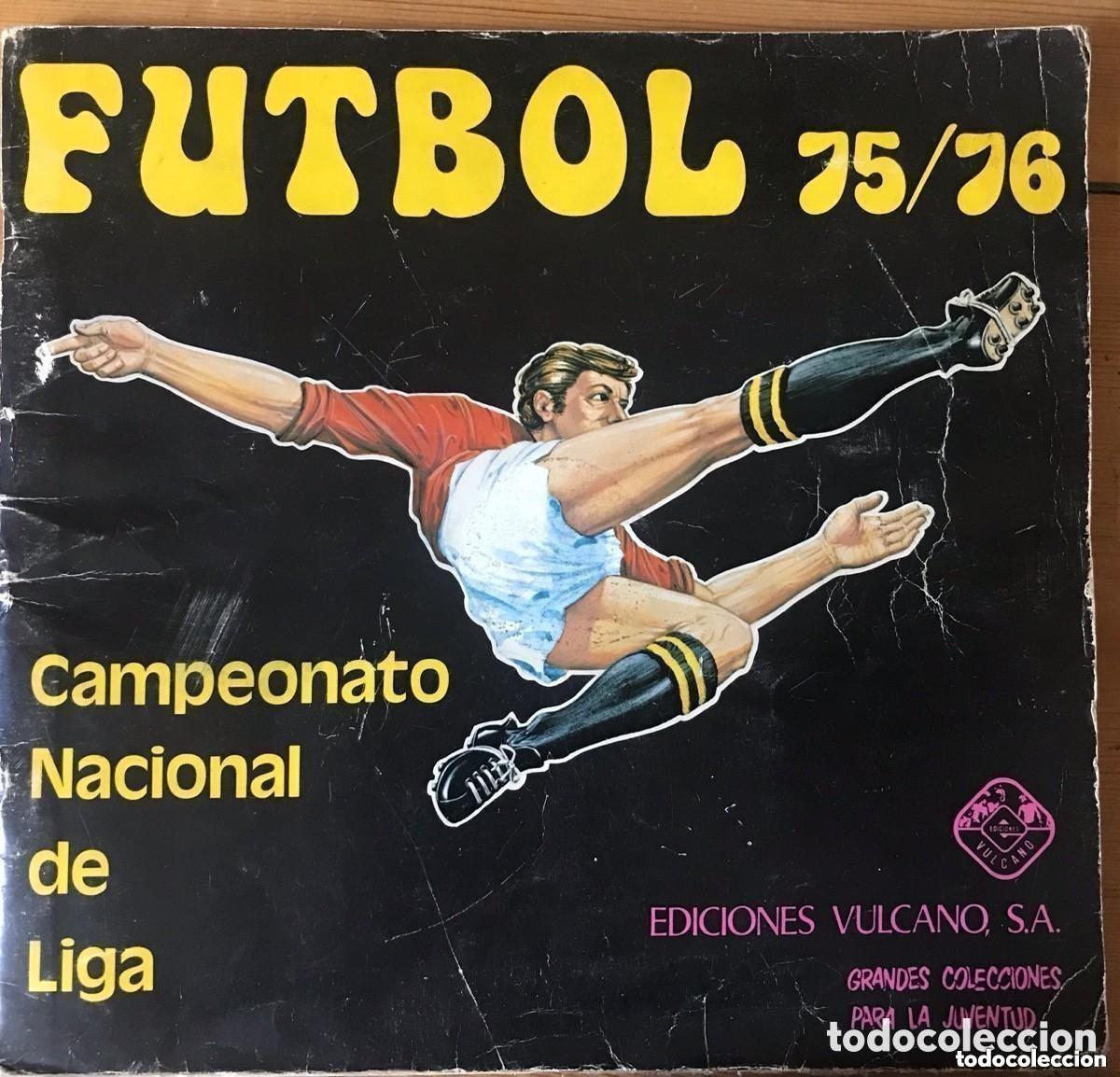 Collezionismo sportivo: &Aacute;lbum cromos f&uacute;tbol Vulcano 1975/76