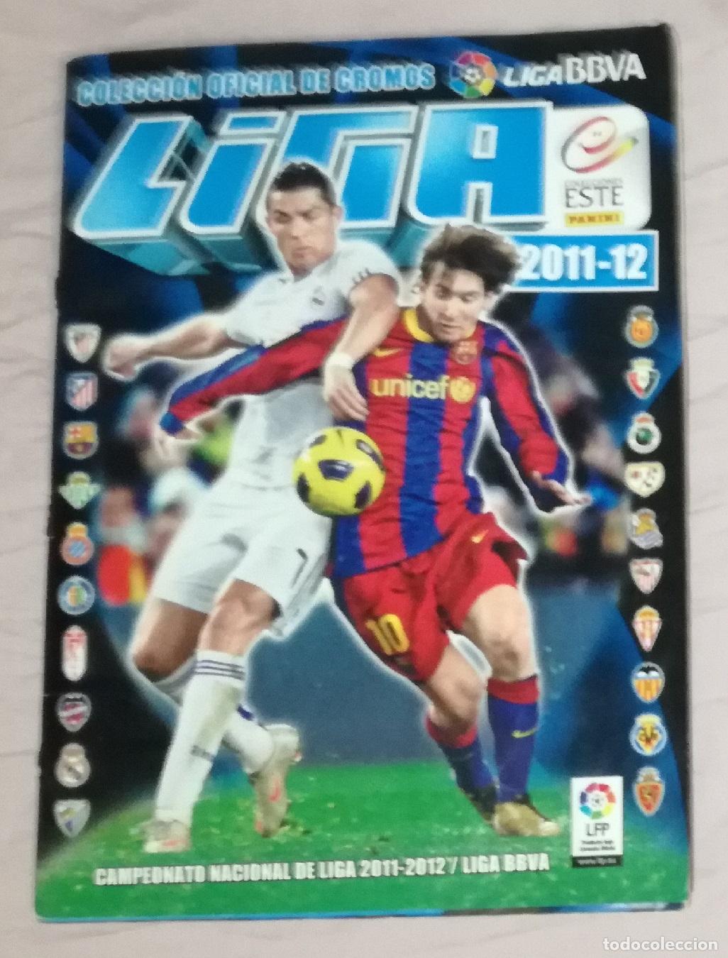 Coleccionismo deportivo: Album de futbol Liga 2011-12, ESTE - Contiene 527 cromos (104 dobles, 2 triples, 52 fichajes)