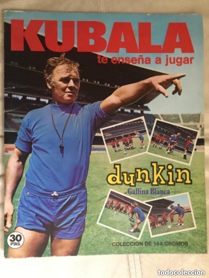 Collectionnisme sportif: &Aacute;lbum cromos Kubala te ense&ntilde;a a jugar. Dunkin